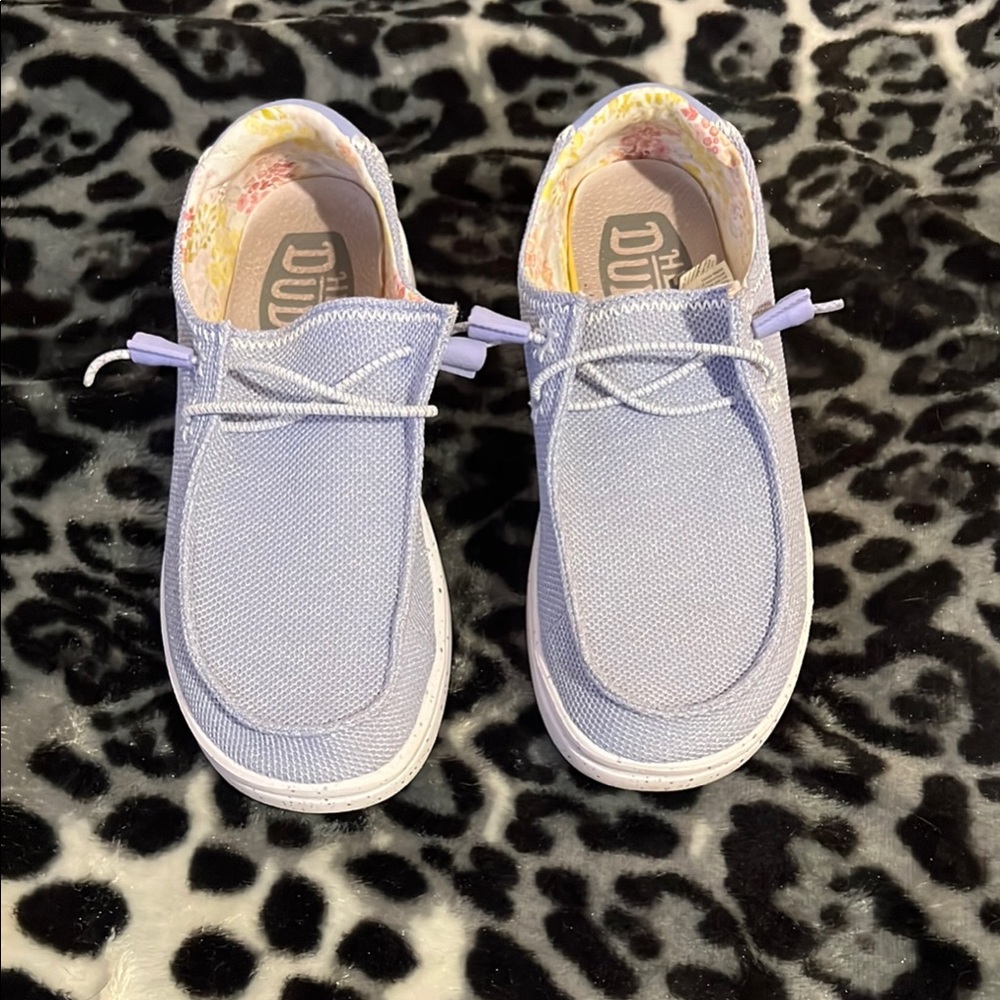 Hey Dude Light lavender/purple w/silver sparkles Women's Sneakers